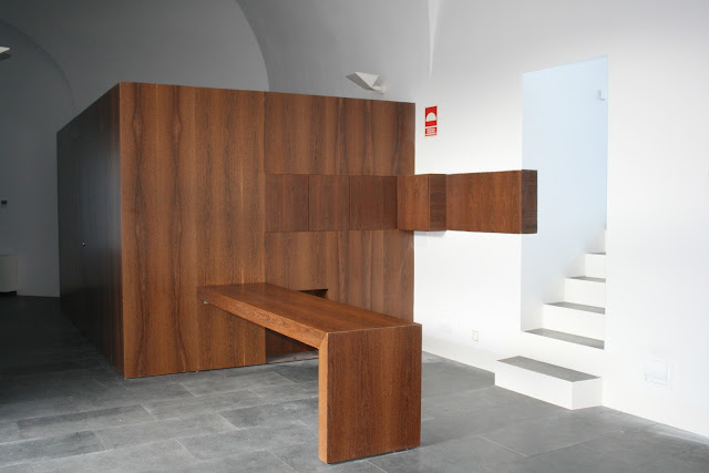 carpintería madera recepción del ayuntamiento