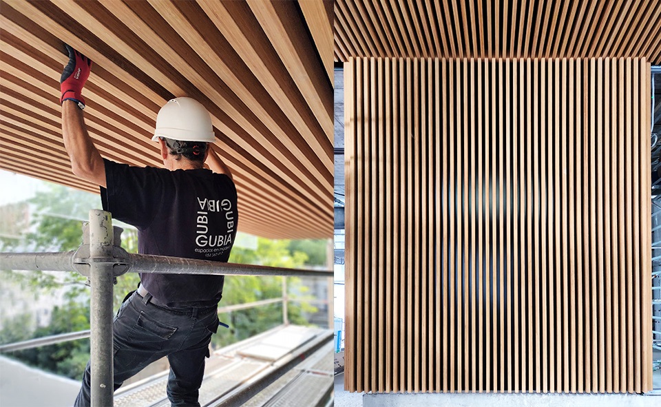 bambú laminadi en la arquitectura