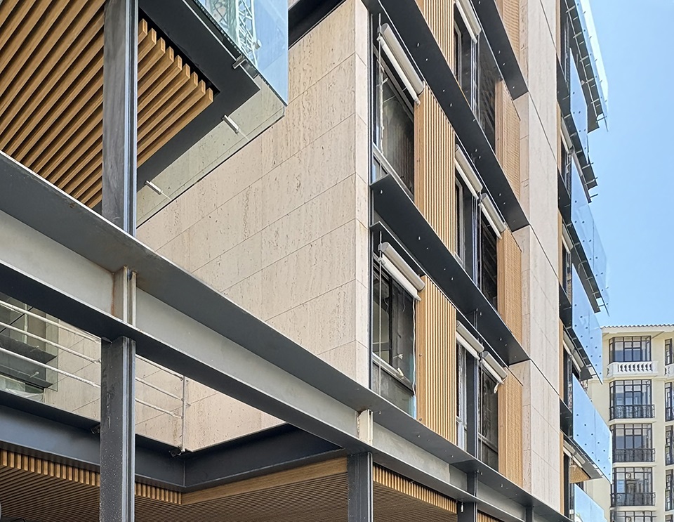 bambú laminadi en la arquitectura