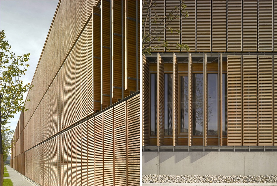 façade mobile wooden lattice design