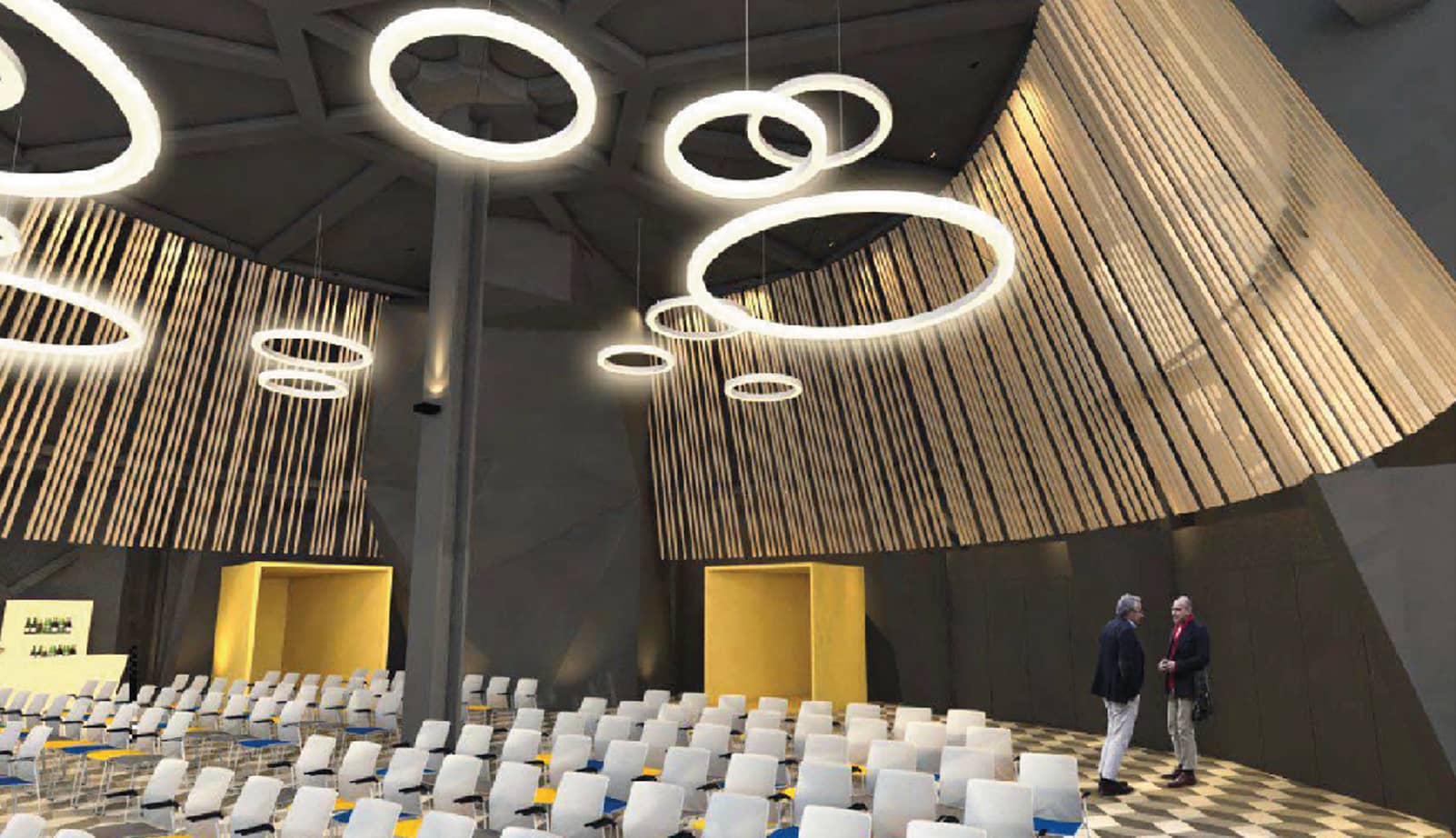 Visualization of the E&Y Events Room, Torre Titania, Madrid
