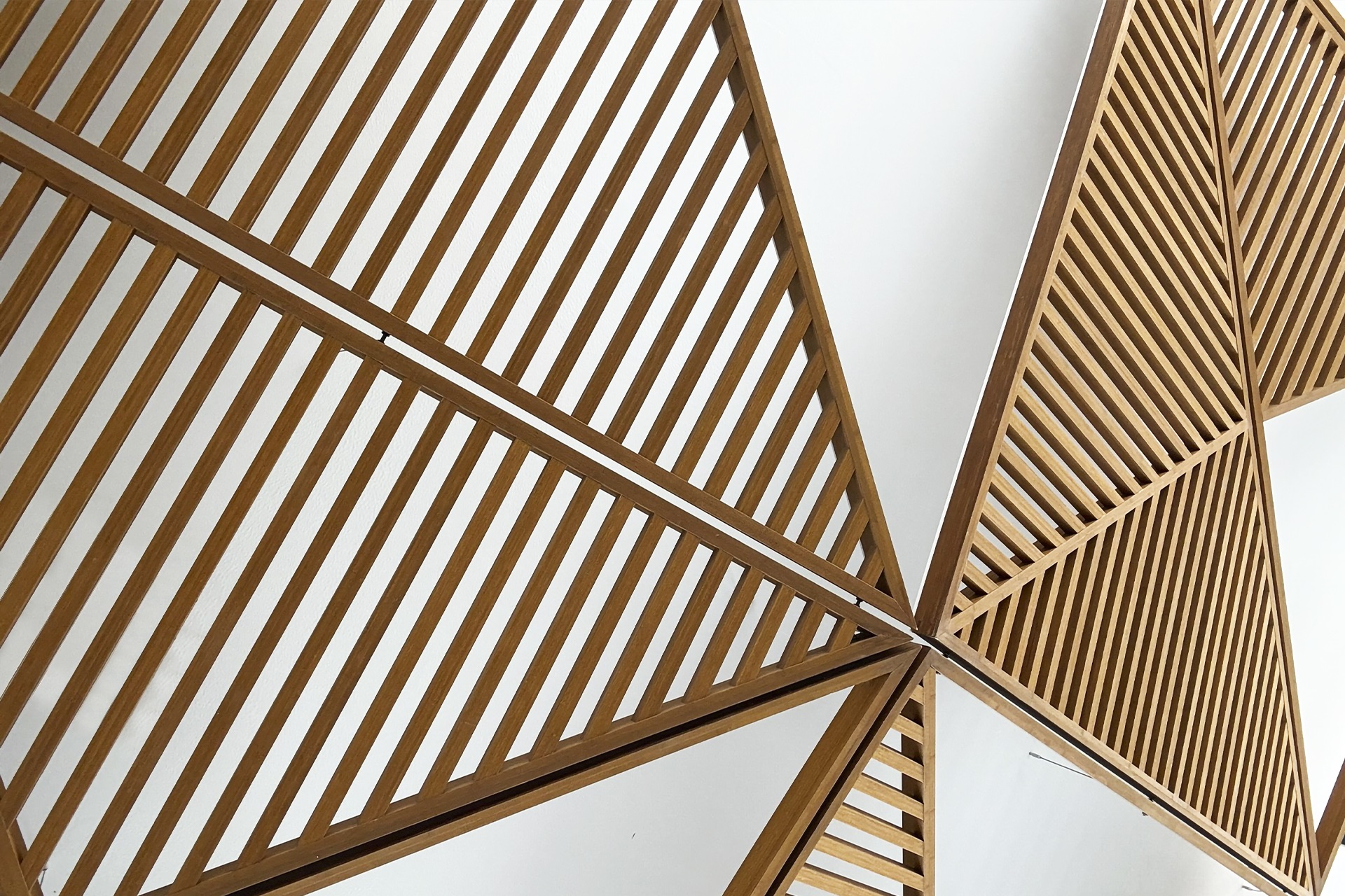 CARAT Sky Villas. Lattices and ceiling made of FSC-certified laminated bamboo slats.