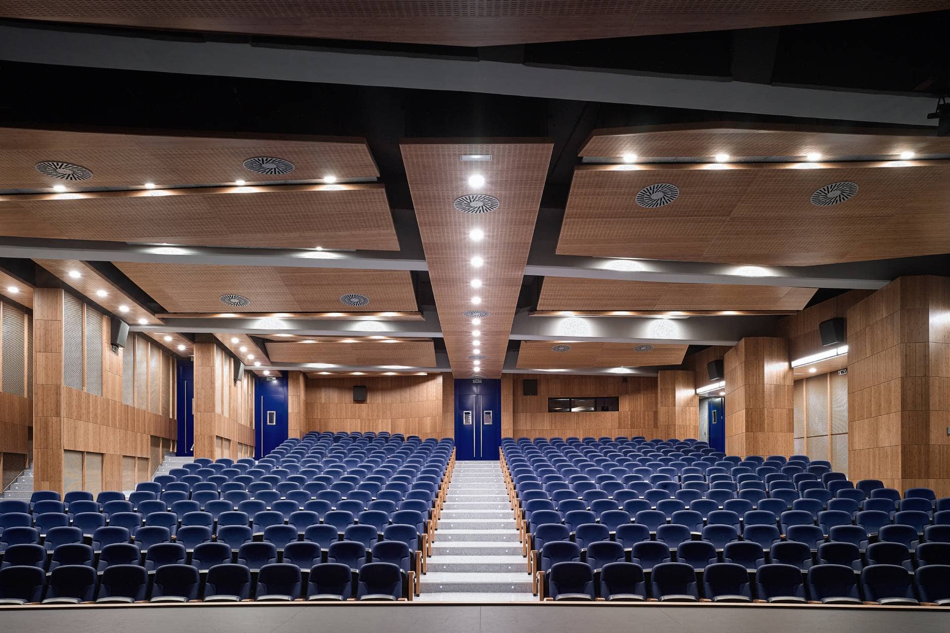 Acoustic solutions. Ceiling of the Conference Hall