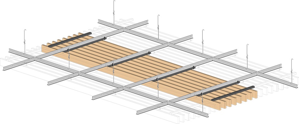 bamboo slat ceiling