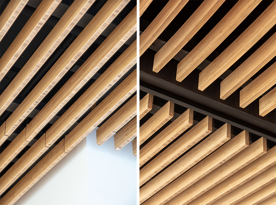 bamboo slat ceiling